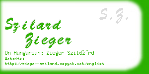 szilard zieger business card